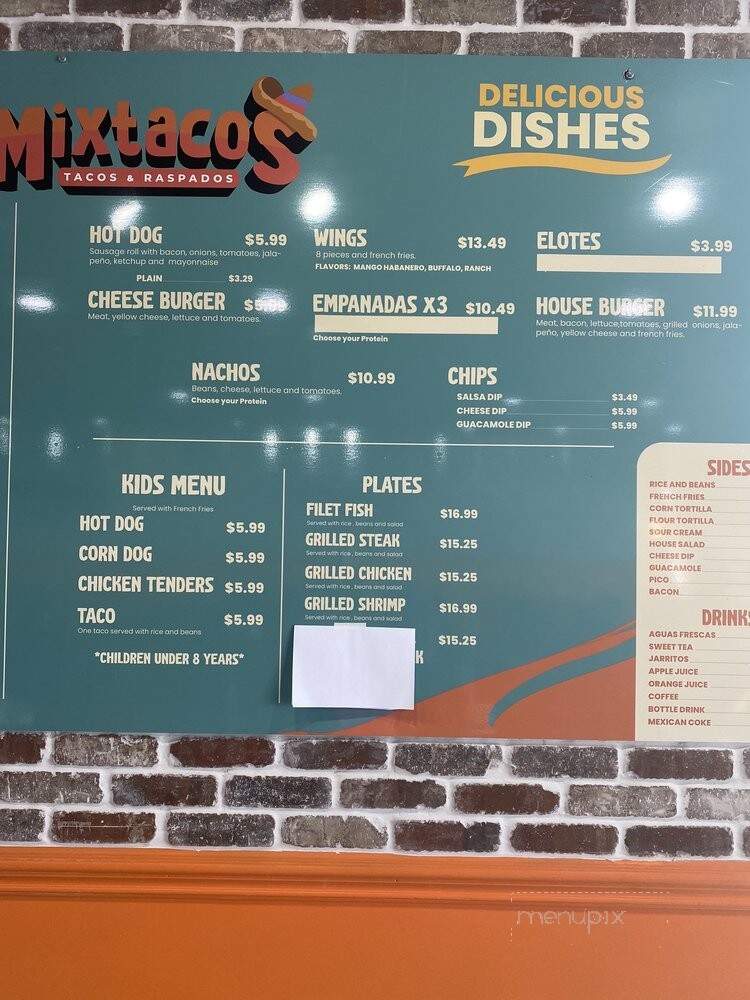 Mix Tacos - Moncks Corner, SC menu_pic