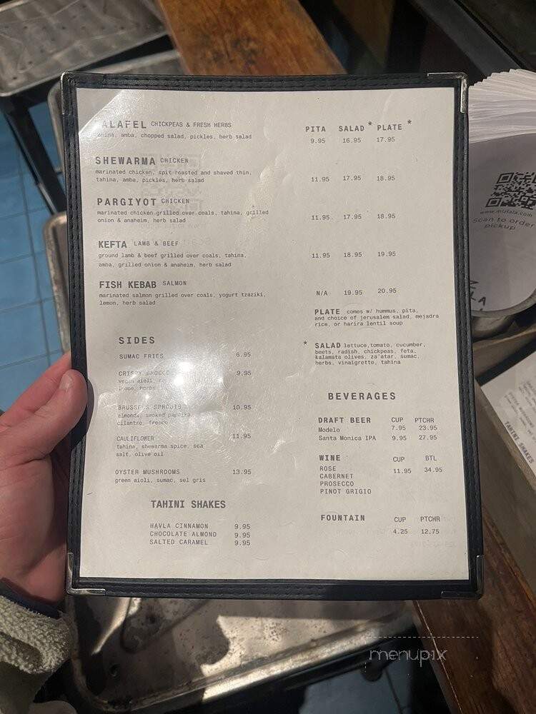 Mizlala - Los Angeles, CA menu_pic