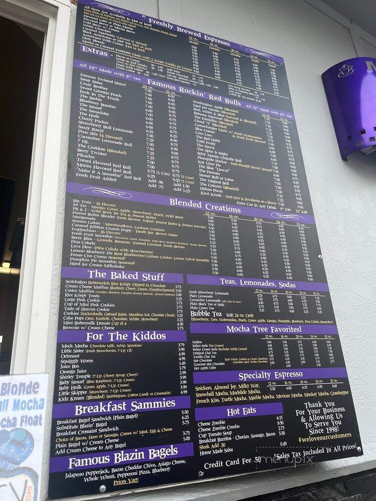 Mocha Tree Espresso - Yakima, WA menu_pic