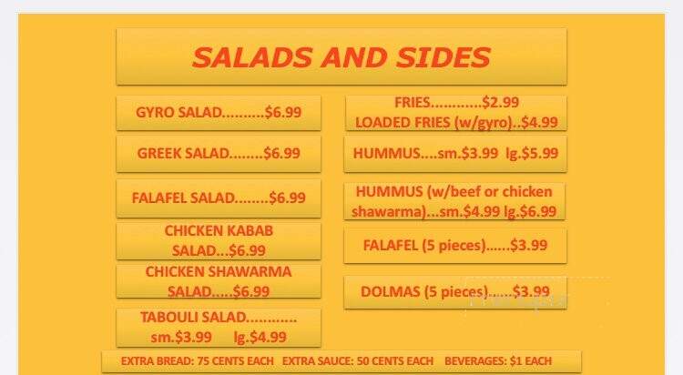 Moe's Gyro - Hurst, TX menu_pic
