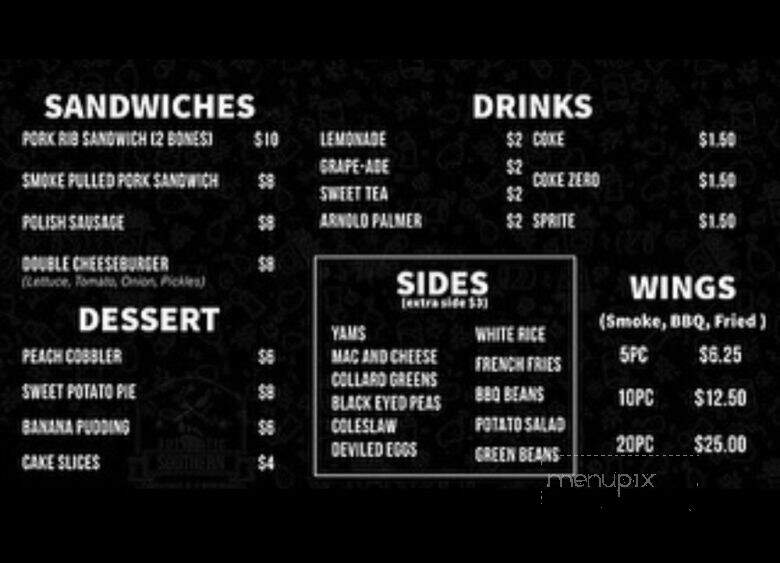 Mommadede's Southern Cooking Soulfood & BBQ Cafe - Hampton, GA menu_pic