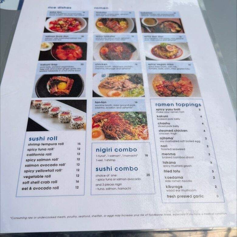Momosan Ramen - Boston, MA menu_pic