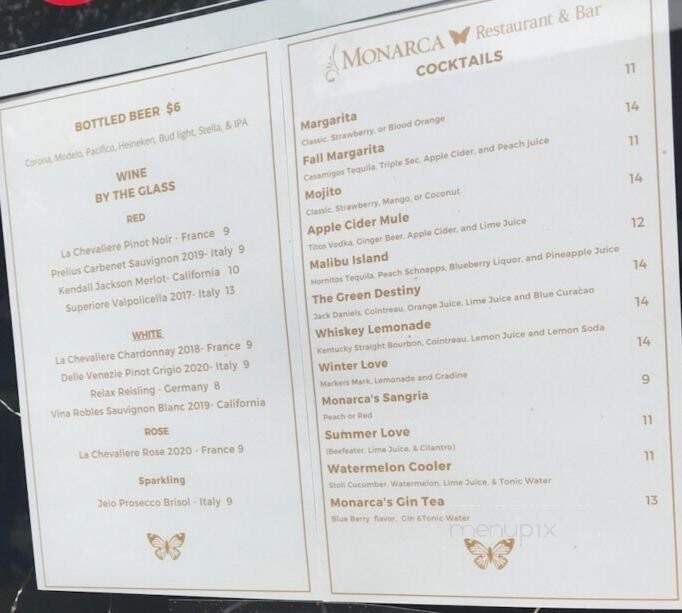 Monarca Restaurant & Bar - Mount Kisco, NY menu_pic