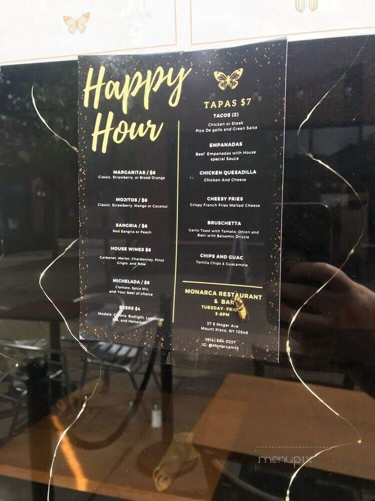 Monarca Restaurant & Bar - Mount Kisco, NY menu_pic