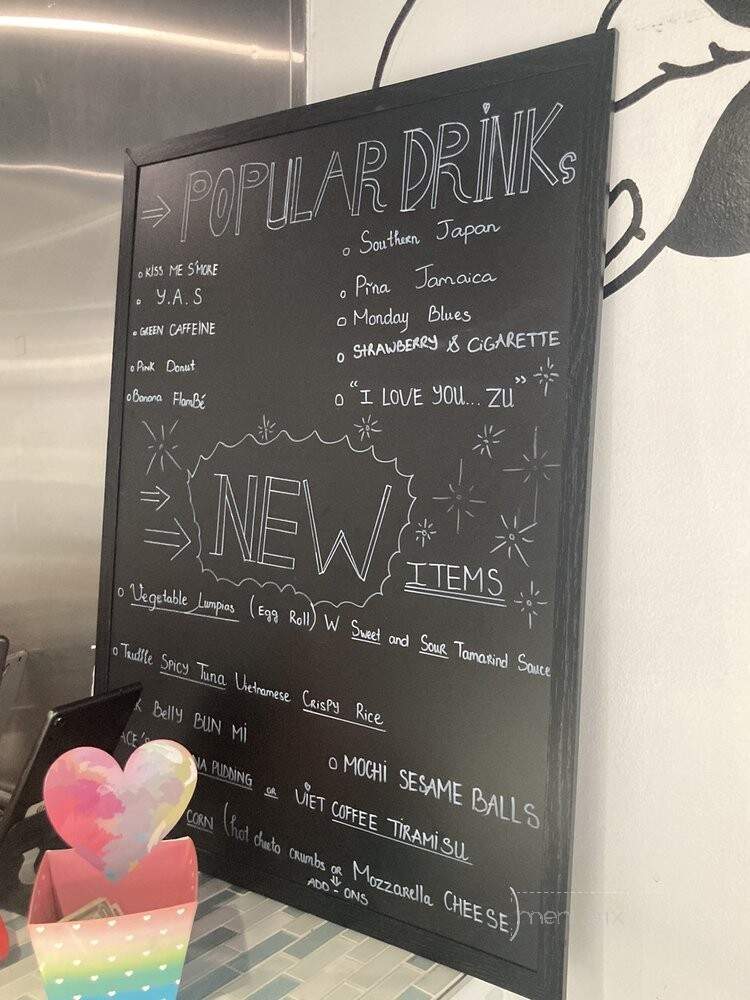 Mon Cheri Boba and Snacks - Pasadena, CA menu_pic