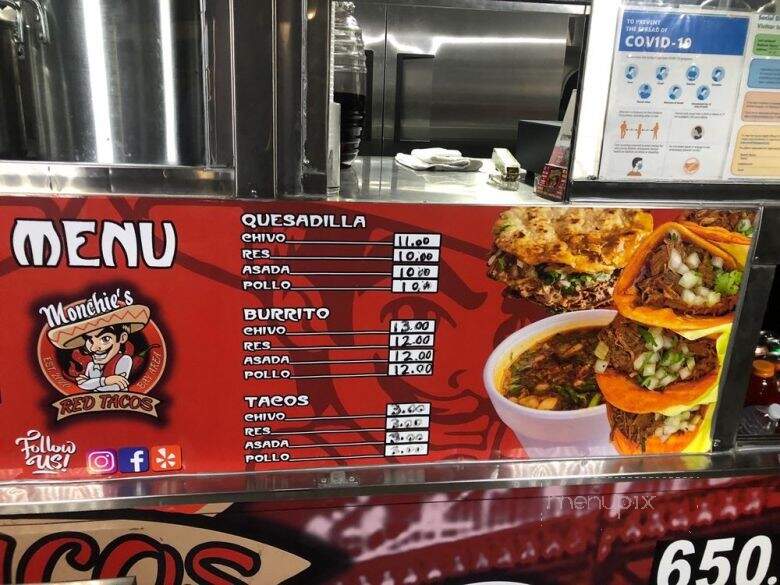 Monchie's Red Tacos - San Mateo, CA menu_pic