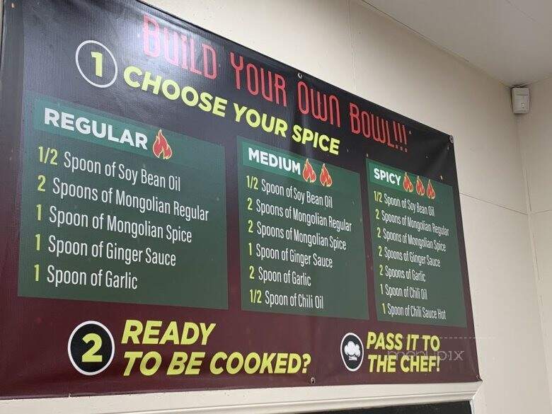 Mongolian Hot Grill - Whittier, CA menu_pic