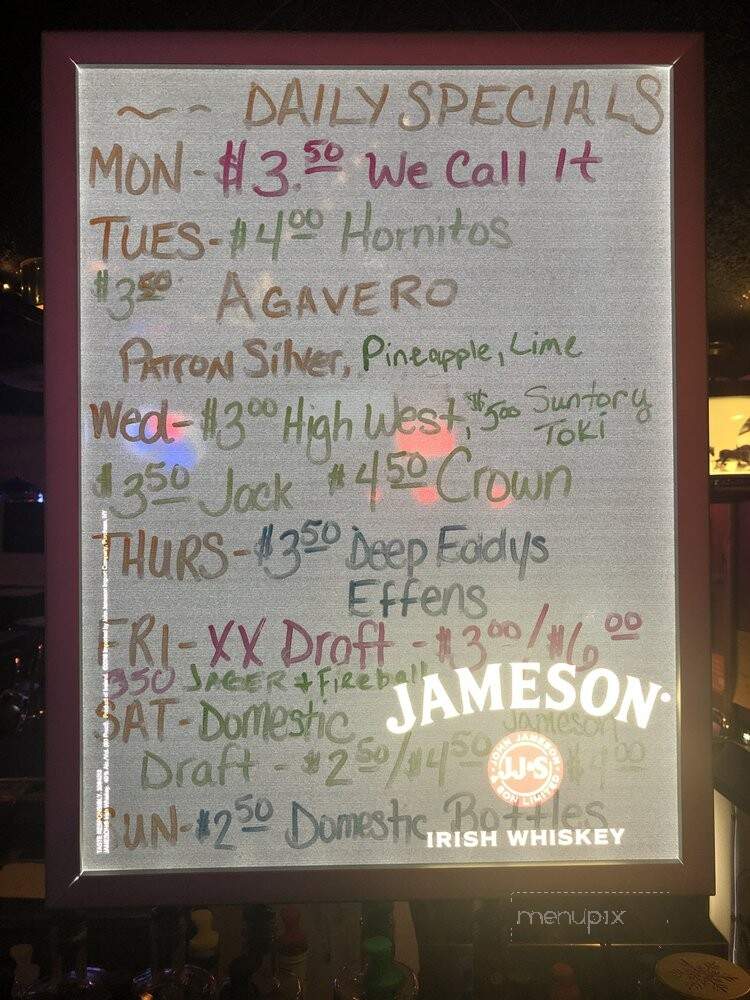 Montrae Lounge - El Paso, TX menu_pic