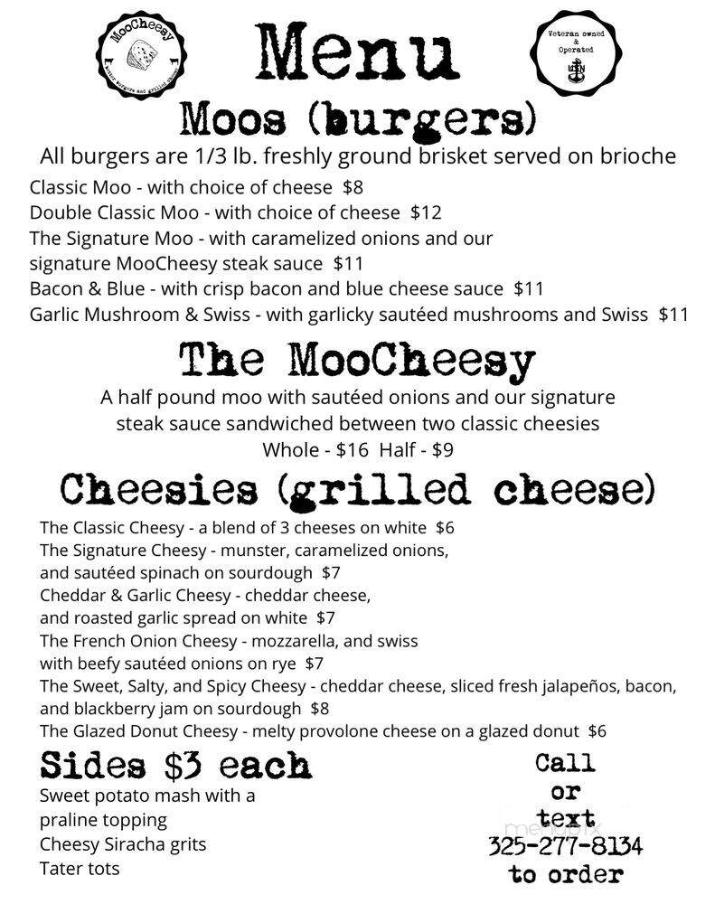MooCheesy - Springville, NY menu_pic