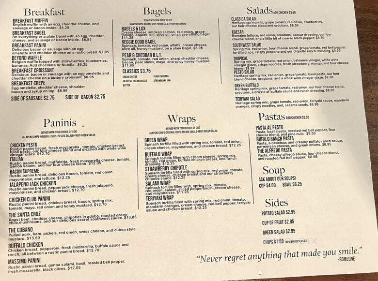 Moqah Coffee and Beyond - Rio Rico, AZ menu_pic