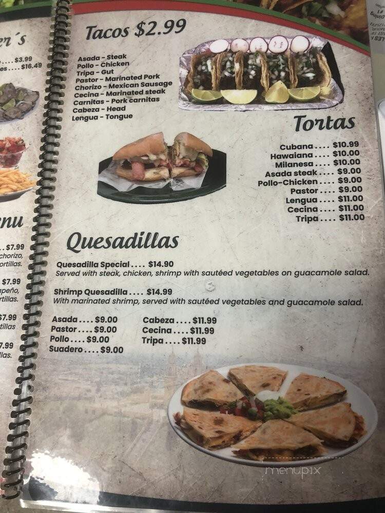 Morales Mexican Restaurant - Seymour, IN menu_pic