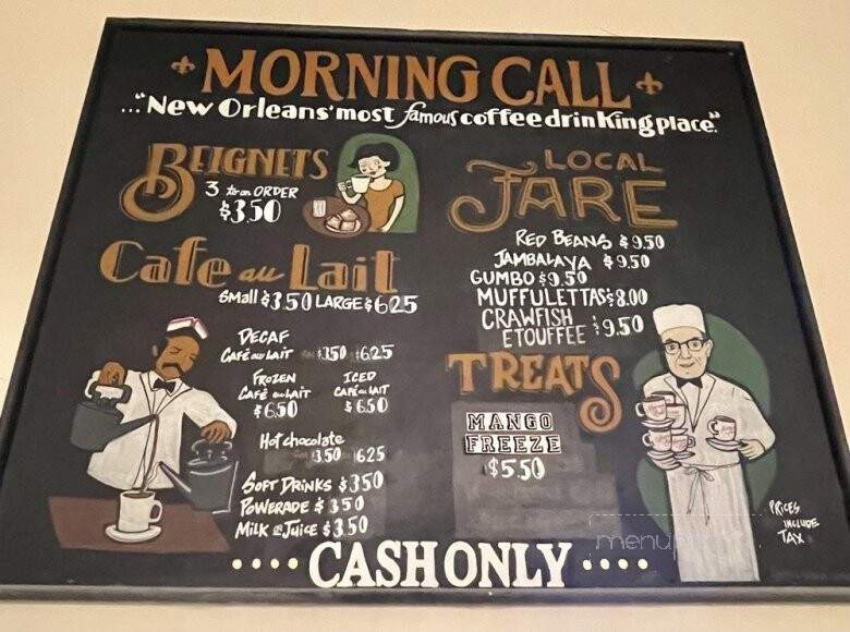 Morning Call Coffee Stand - New Orleans, LA menu_pic