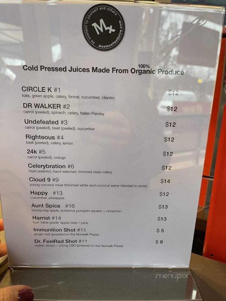 Most Xcellent - San Dimas, CA menu_pic