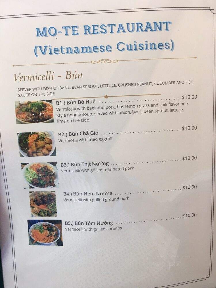 Mo-Te Vietnamese Restaurant - Raleigh, NC