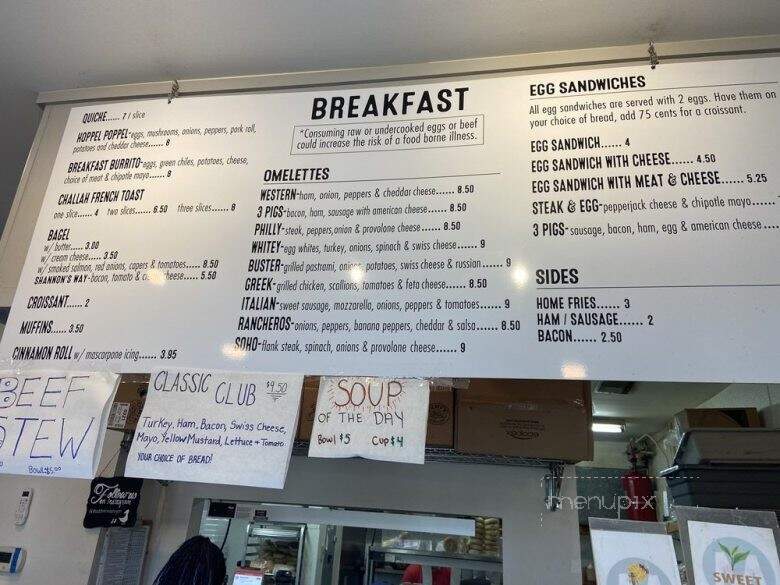 Mozzo Deli - Charleston, SC menu_pic