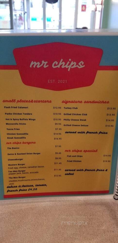 Mr Chips - Brooklyn, NY menu_pic