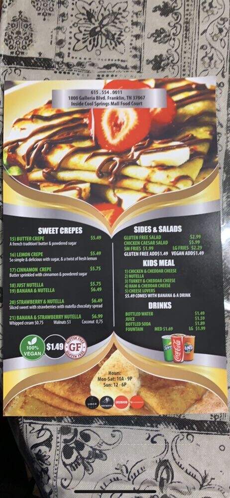 Mr. Crepe - Franklin, TN menu_pic
