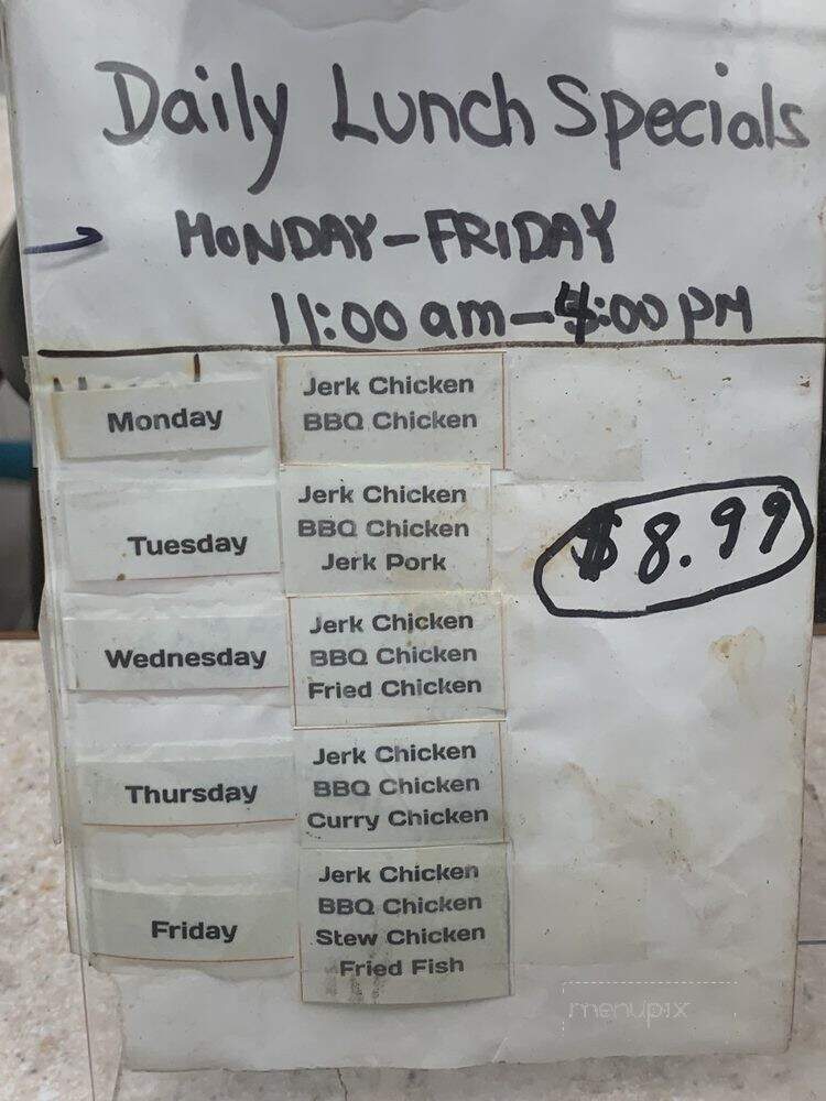 Mr. Jerk - Toronto, ON menu_pic