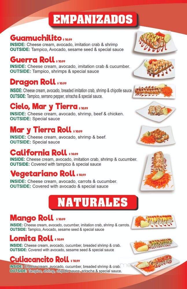 Mr Sushi Francisco - Fresno, CA menu_pic