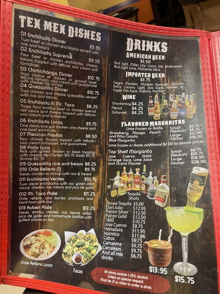 Mr Taco's - Jemison, AL menu_pic