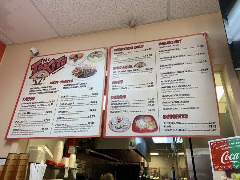 Mr Takito - Allen, TX menu_pic