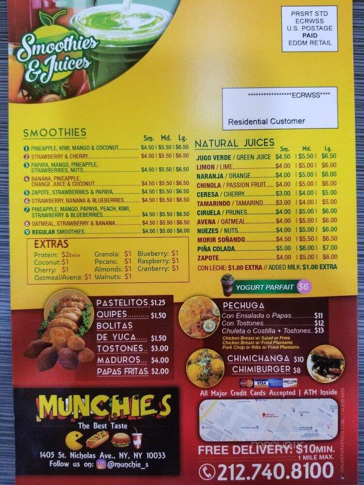 Munchies - New York, NY menu_pic