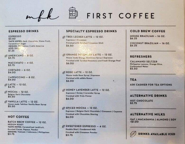 My First Kiss OC - Stanton, CA menu_pic