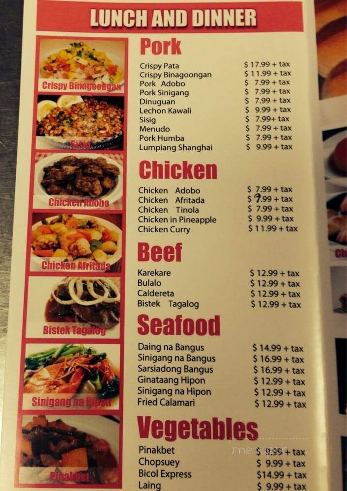 Mom's Bake Shop - Los Angeles, CA menu_pic