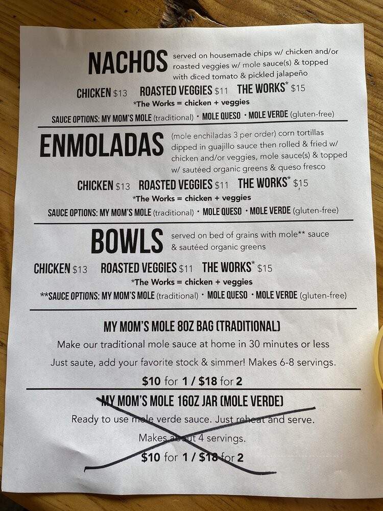 My Mom's Mole - Watsonville, CA menu_pic
