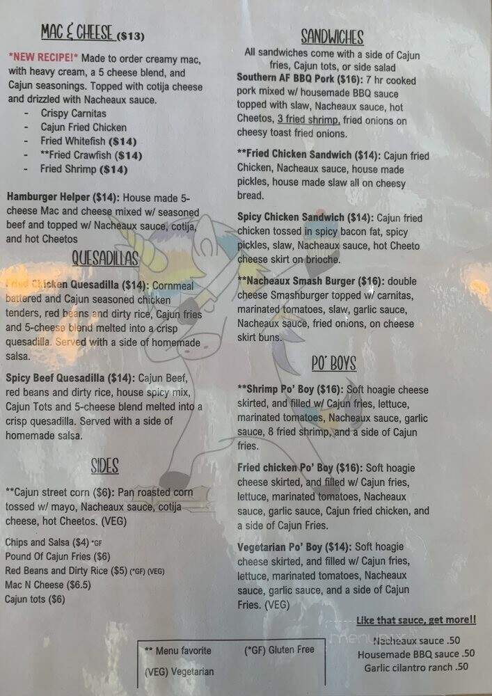 Nacheaux - Portland, OR menu_pic