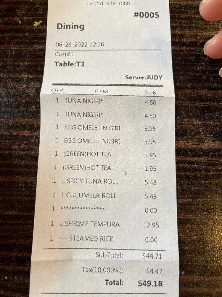 Nagoya Sushi and Japanese Steakhouse - Daphne, AL