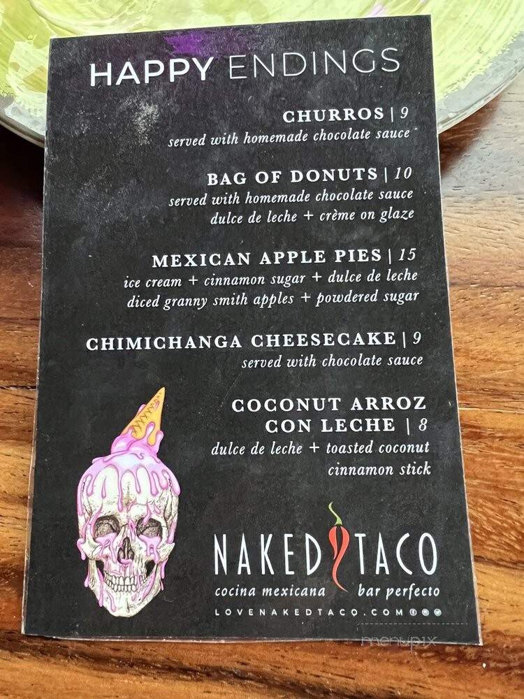 Naked Taco - Boca Raton, FL menu_pic