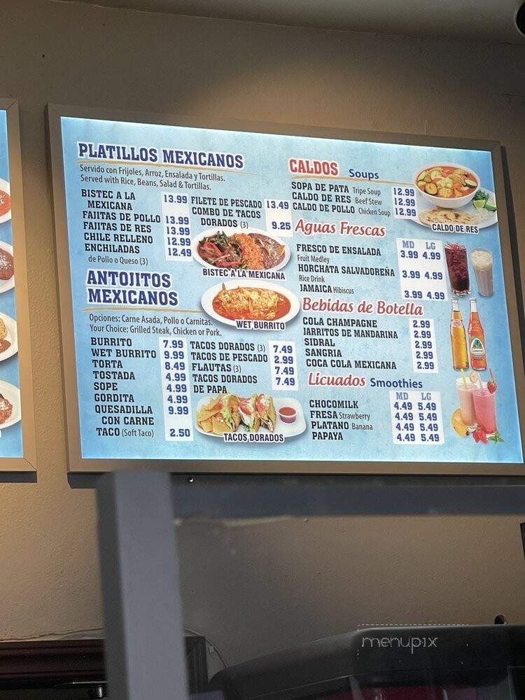 Nancys Pupuseria - Buena Park, CA menu_pic