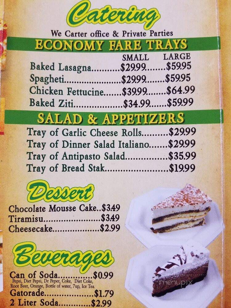 Naples Pizza & Pasta - Orange, CA menu_pic