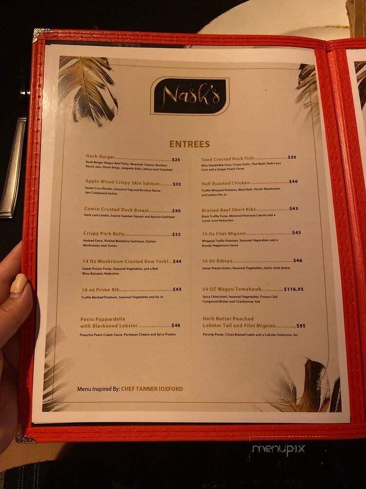 Nash's Steakhouse Restaurant - Visalia, CA menu_pic