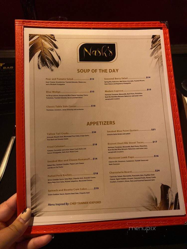 Nash's Steakhouse Restaurant - Visalia, CA menu_pic