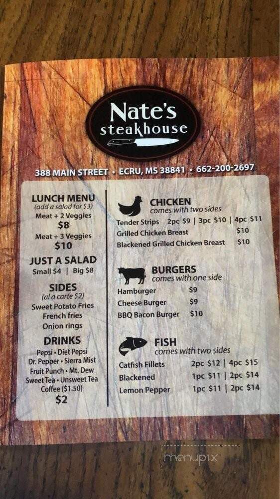 Nate's Steakhouse - Ecru, MS