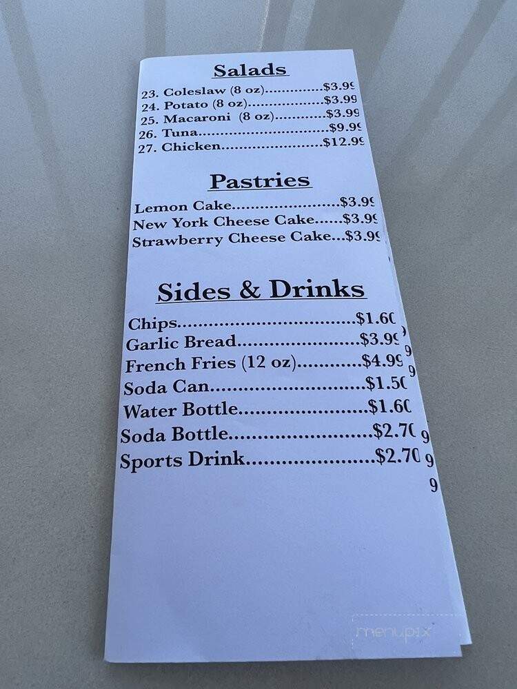 Navarro's Italian Deli - Richmond, CA menu_pic