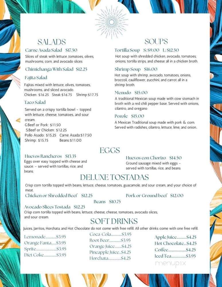 Nayarit Mexican Restaurant - Pullman, WA menu_pic
