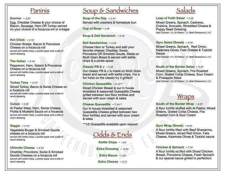 New Moon Coffeehouse and Eatery - Baudette, MN menu_pic