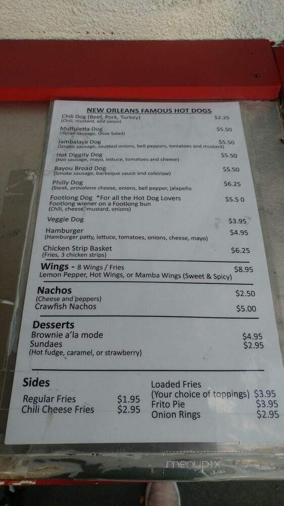 New Orleans Famous Hot Dogs - New Orleans, LA menu_pic