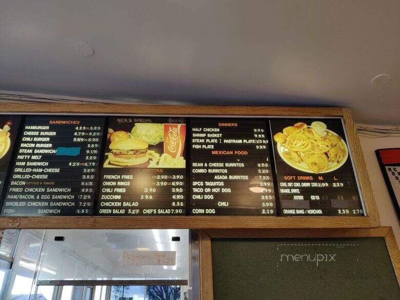 Nick's Burgers - El Monte, CA menu_pic
