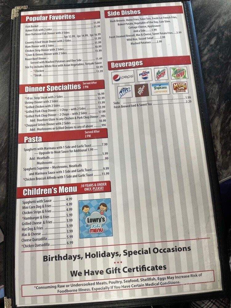 Nicole's Family Restaurant - Canton, OH menu_pic