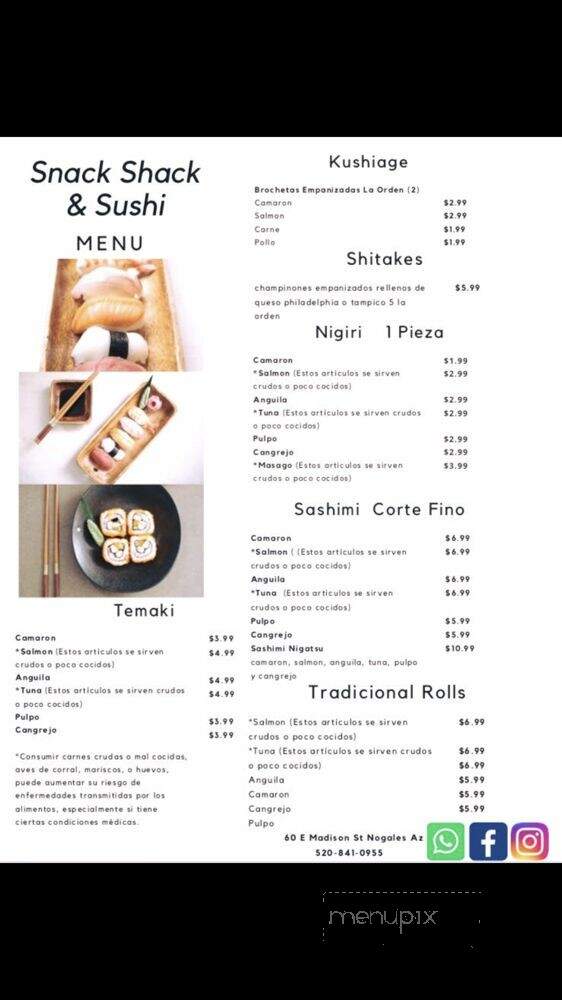Nigatsu Sushi - Nogales, AZ menu_pic