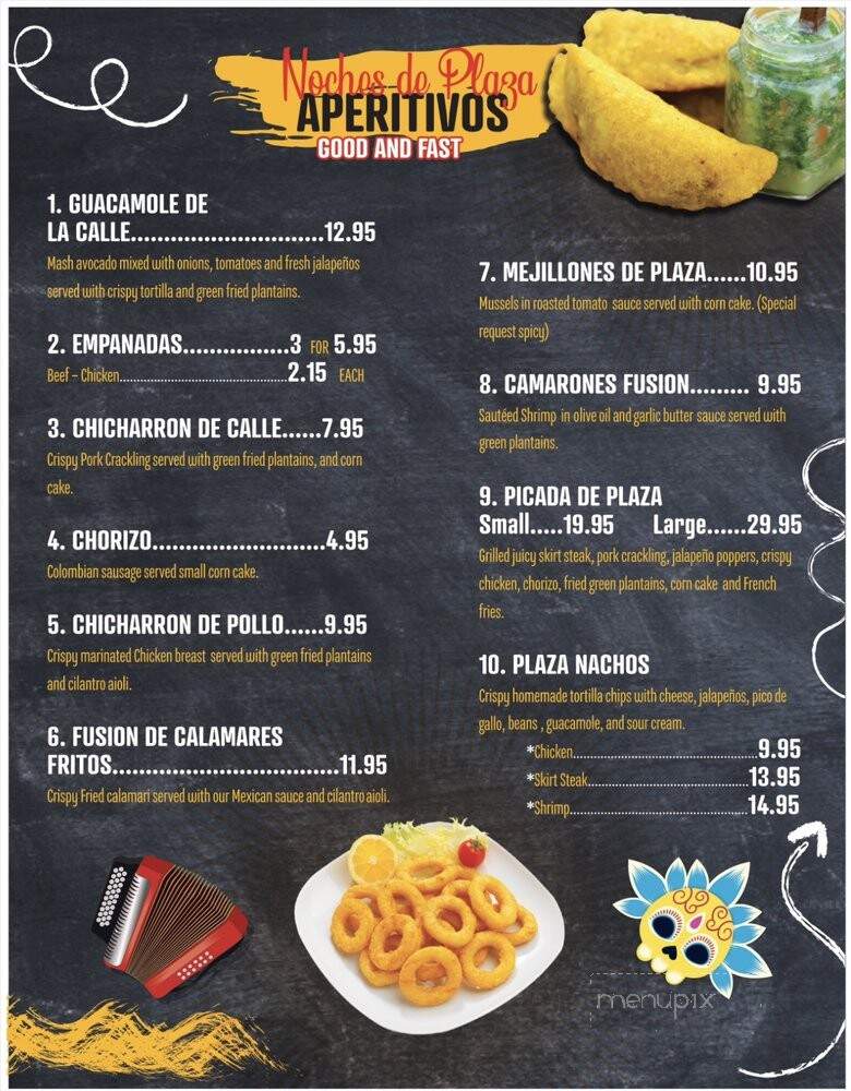 Noches de Plaza - Fort Lee, NJ menu_pic