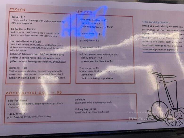 Nom Nam - New York, NY menu_pic