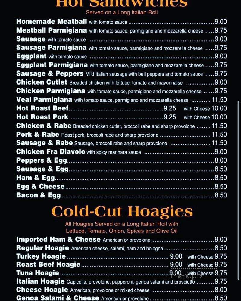 Nona's Pizzeria - Pennsauken Township, NJ menu_pic