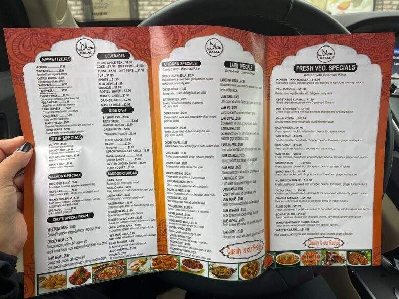 Noorjahan - Bloomfield Hills, MI menu_pic