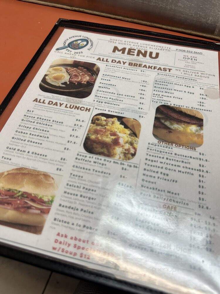 North Ave Luncheonette - Elizabeth, NJ menu_pic
