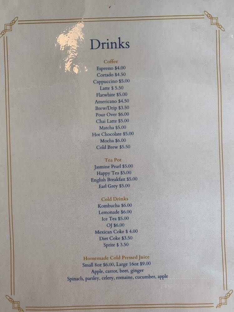 Novela Cafe Social - Miami, FL menu_pic